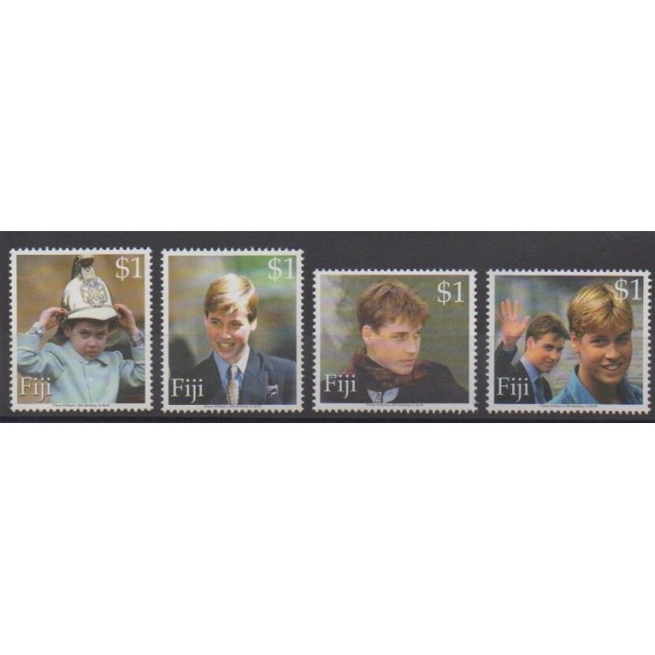 Acheter cette série de timbres de Fidji de l'année 2000 (No 907/910).