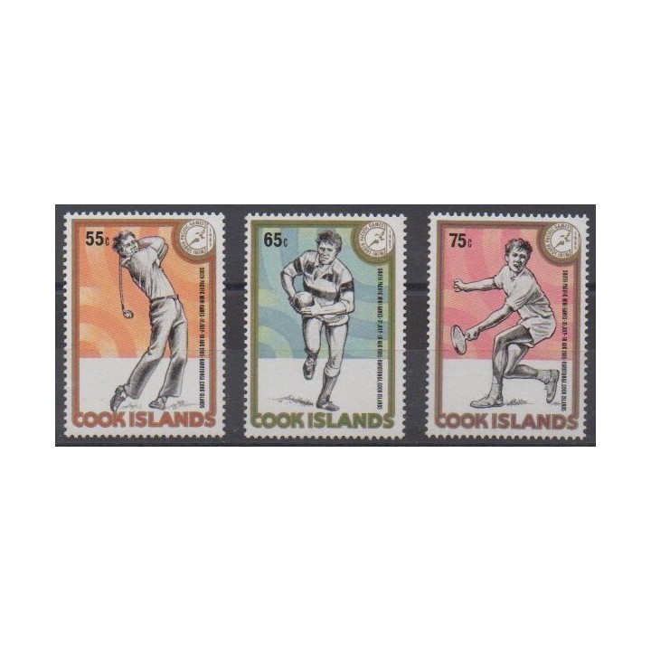 Acheter cette série de timbres des îles  Cook  de l'année 1985 (No 843/845).