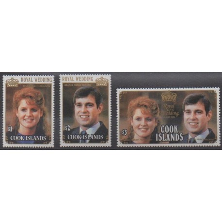 Cook (Iles ) - 1986 - No 864/866 - Royauté - Principauté