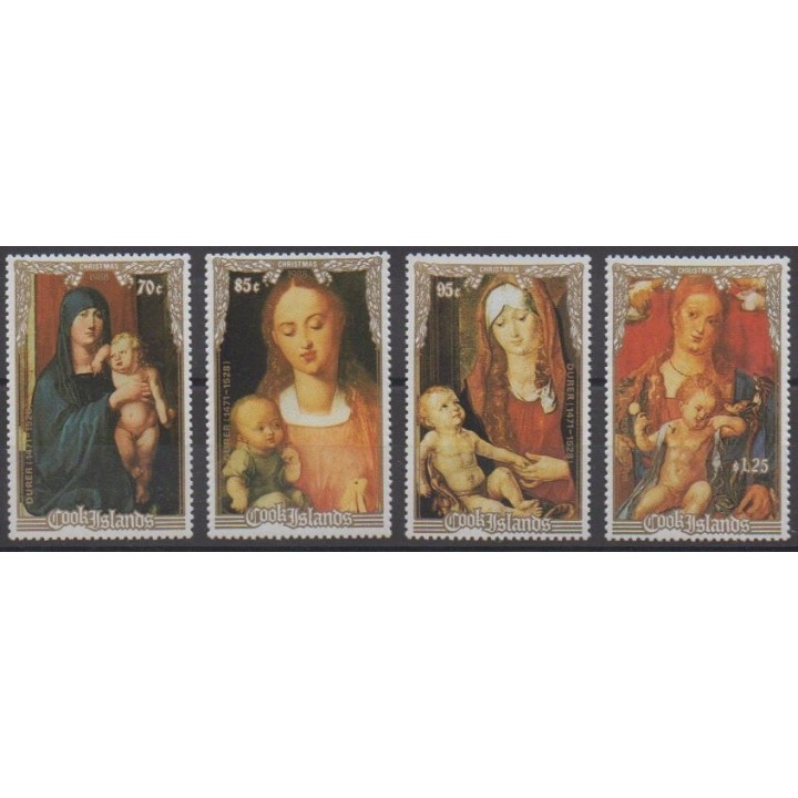 Acheter cette série de timbres des îles  Cook  de l'année 1988 (No 982/985).