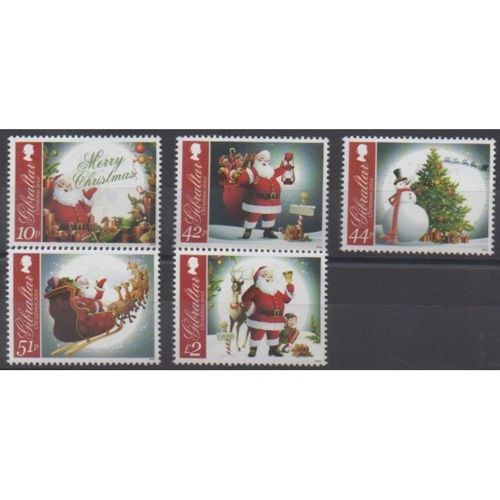 Acheter cette série de timbres de Gibraltar de l'année 2012 (No 1508/1512).