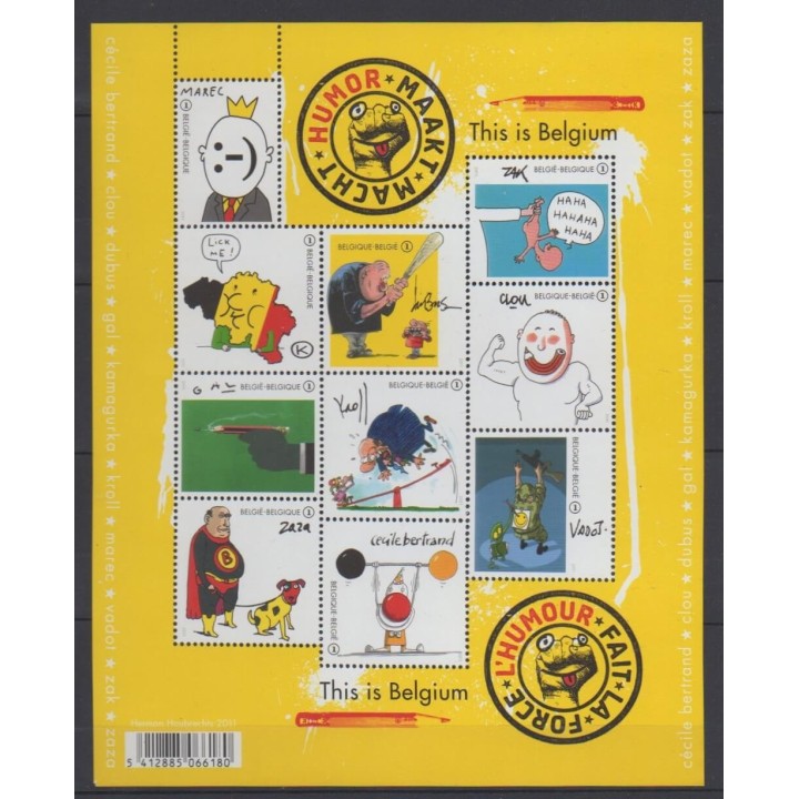 Acheter cette série de timbres de Belgique de l'année 2011 (No 4116/4125).