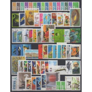 Acheter les timbres et les 11 blocs-feuillets de France  de l'année 2002 (No 3443/3537).