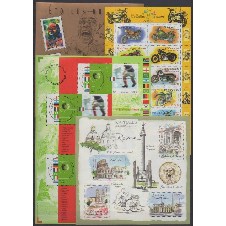 Buy the stamps and the 11 souvenir sheets of France of the year 2002 (Nb 3443/3537).