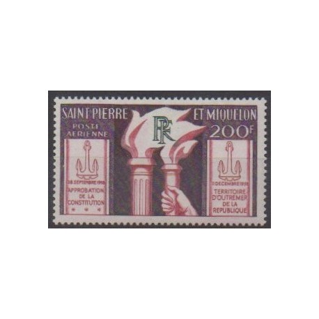 Saint-Pierre et Miquelon - 1959 - No PA26 - Histoire