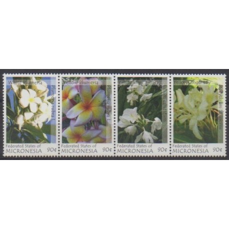 Micronesia - 2007 - Nb 1534/1537 - Flowers