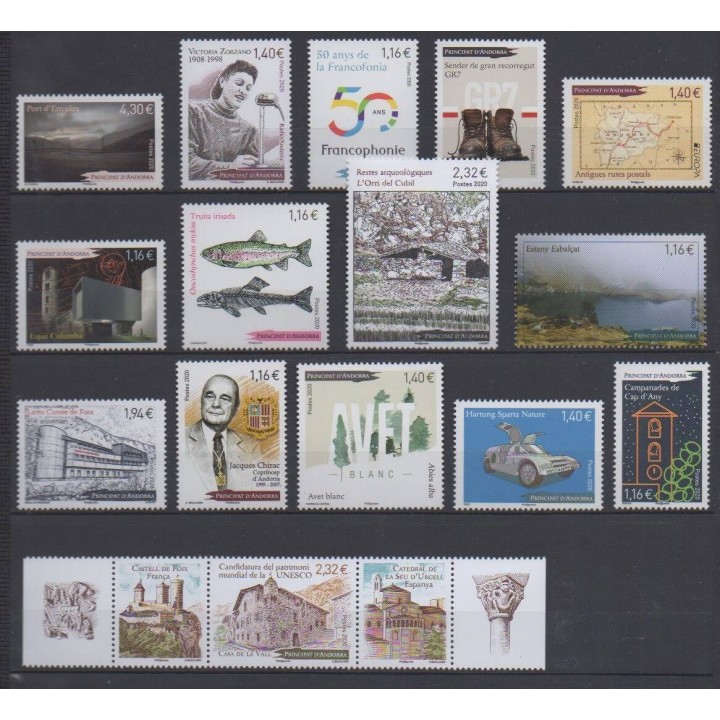 Buy the stamps of French Andorra of the year 2020 (Nb 840/854).