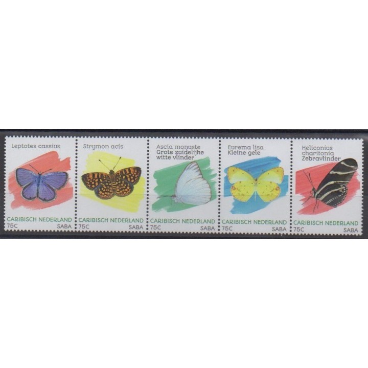 Acheter cette série de timbres des Pays-Bas caribéens de l'année 2020 (No 108/112).