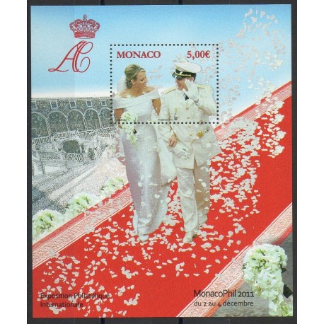 Monaco - Blocs et feuillets - 2011 - No BF 101 - Royauté