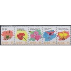 Caribbean Netherlands - Statia - 2020 - Nb 120/124 - Flowers