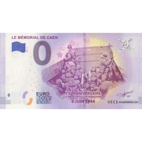 Euro banknote memory - 14 - Le Mémorial de Caen - 2019-4
