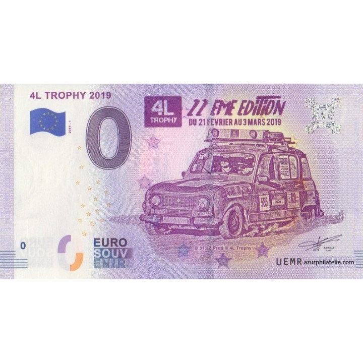 Billet souvenir - 67 - 4L Trophy 2019 - 2019-1