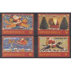 Micronésie - 2001 - No 1090/1093 - Noël