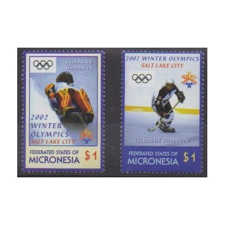 Micronésie - 2002 - No 1138/1139 - Jeux olympiques d'hiver