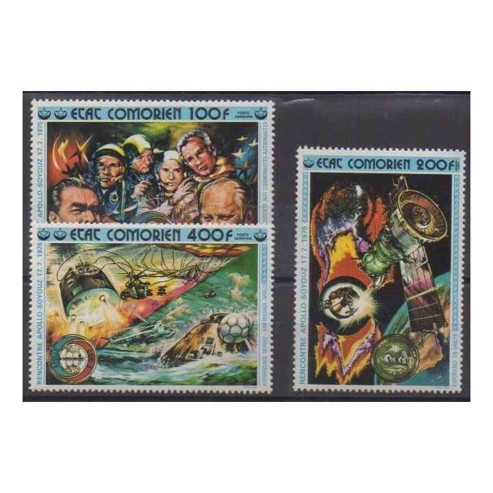 Buy these stamps of Comoros of the year 1976 (Nb PA95/PA97).