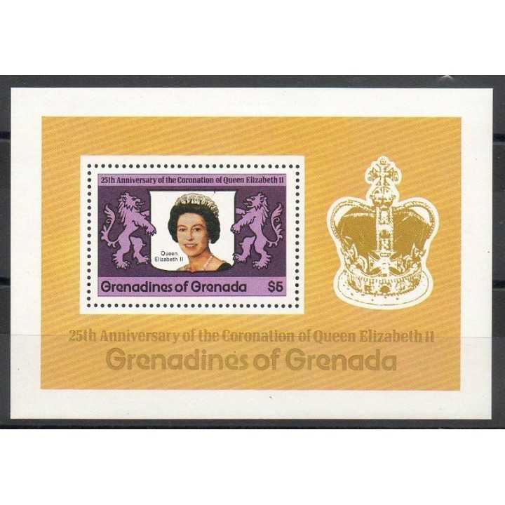 Stamps - Theme royalty - Grenadines - 1978- Nb BF 35