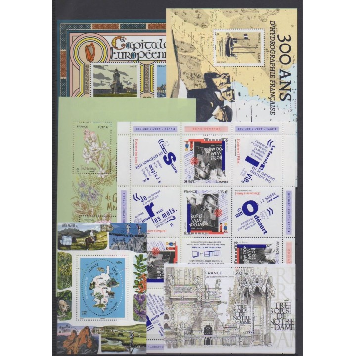 Acheter les timbres et les 19 blocs-feuillets de France  de l'année 2020 (No 5372/5458 - BF148/BF151 - C1527).