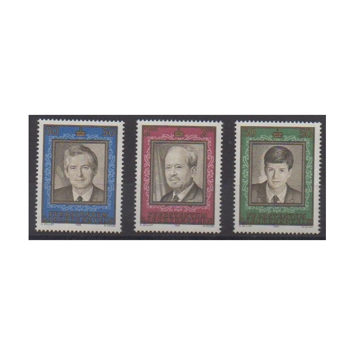 Acheter cette série de timbres du Liechtenstein  de l'année 1988 (No 883/885).
