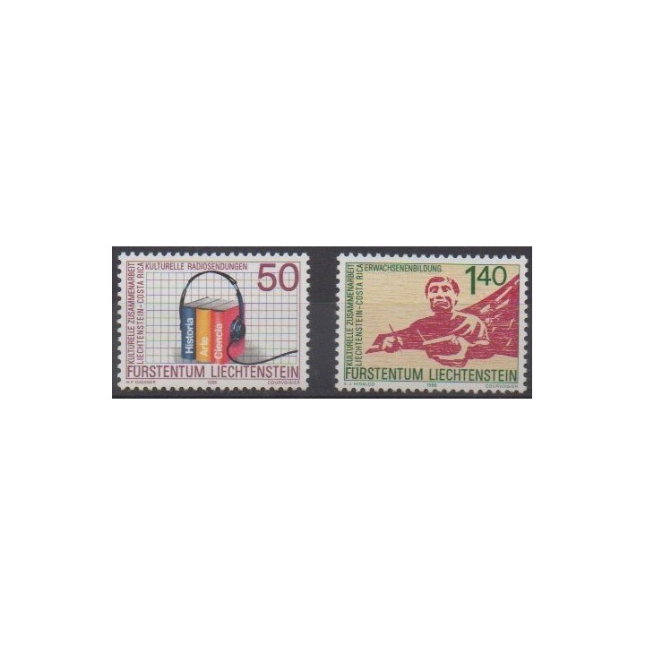 Acheter cette série de timbres du Liechtenstein  de l'année 1988 (No 886/887).