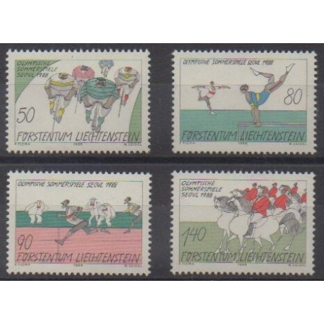 Lienchtentein - 1988 - Nb 888/891 - Summer Olympics