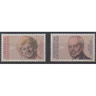 Buy this set of stamps of Liechtenstein of the year 1990 (Nb 929/930).