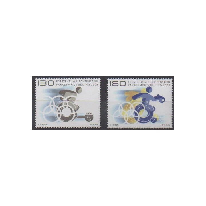 Buy this set of stamps of Liechtenstein of the year 2008 (Nb 1428/1429).