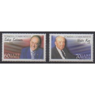 Acheter cette série de timbres de Turquie de l'année 2005 (No 3187/3188).