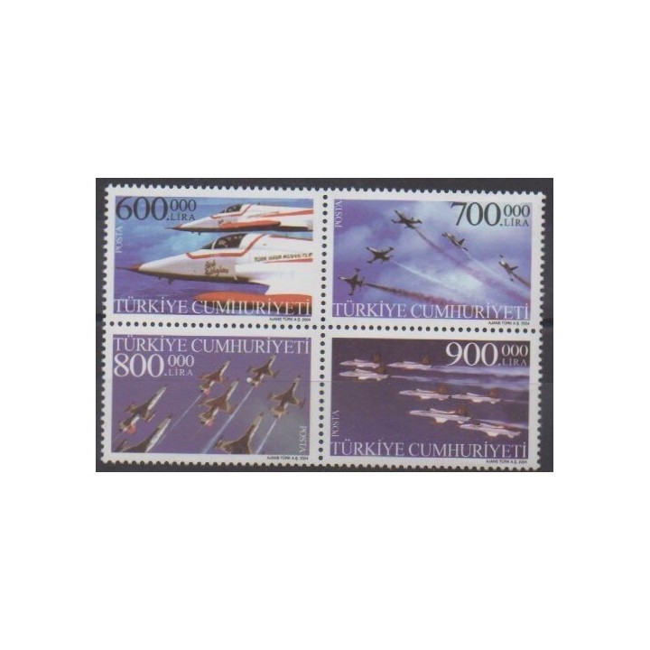 Acheter cette série de timbres de Turquie de l'année 2004 (No 3139/3142).