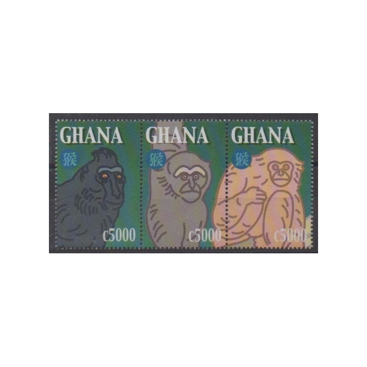 Acheter cette série de timbres du Ghana de l'année 2004 (No 2927/2929).