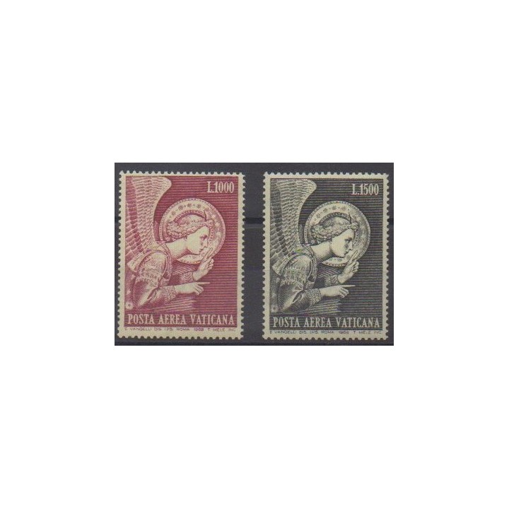 Acheter ces timbres du Vatican de l'année 1968 (No PA53/PA54).