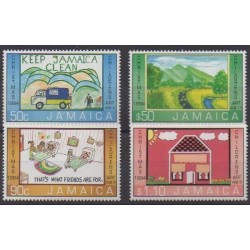 Jamaïque - 1994 - No 871/874 - Noël - Dessins d'enfants