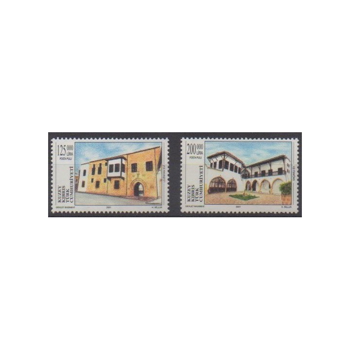 Buy this set of stamps of Turkey - Northern Cyprus of the year 2001 (Nb 493/494).