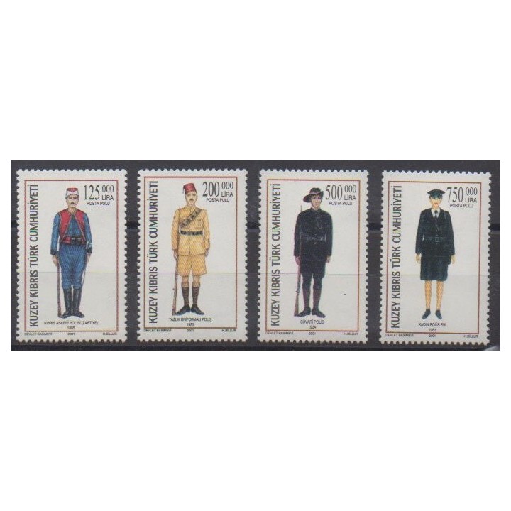 Buy this set of stamps of Turkey - Northern Cyprus of the year 2001 (Nb 503/506).