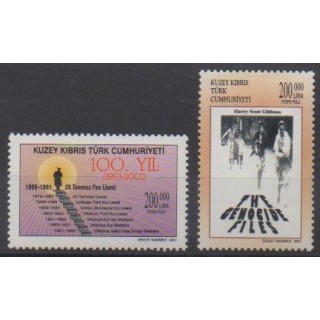 Acheter cette série de timbres de Turquie (Chypre du nord) de l'année 2001 (No 511/512).