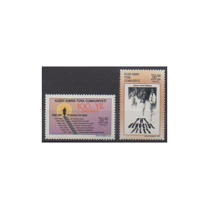 Buy this set of stamps of Turkey - Northern Cyprus of the year 2001 (Nb 511/512).