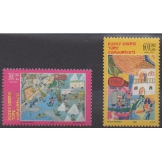 Buy this set of stamps of Turkey - Northern Cyprus of the year 2002 (Nb 527/528).