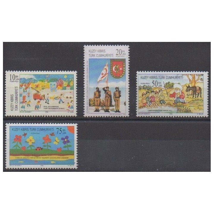 Buy this set of stamps of Turkey - Northern Cyprus of the year 1996 (Nb 404/407).