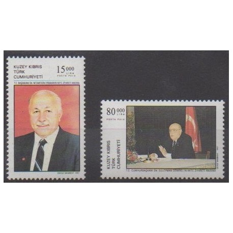 Turkey - Northern Cyprus - 1997 - Nb 417/418 - Celebrities