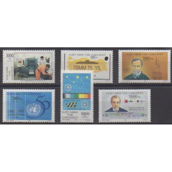 Buy this set of stamps of Turkey - Northern Cyprus of the year 1995 (Nb 379/384).