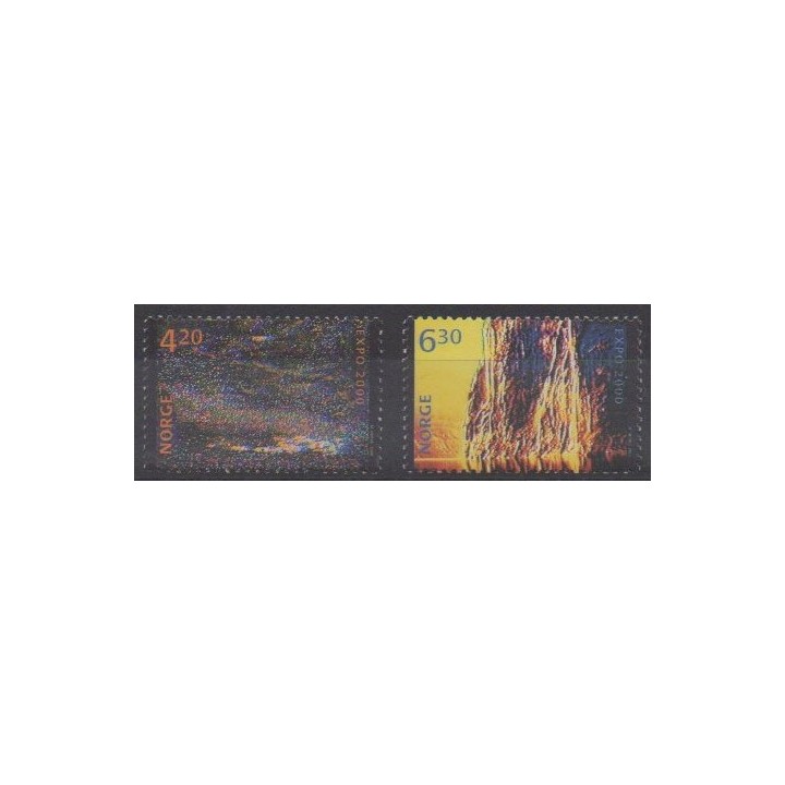 Buy this set of stamps of Norway of the year 2000 (Nb 1302/1303).