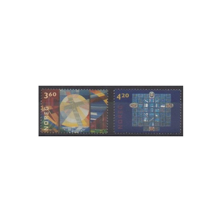 Acheter cette série de timbres de Norvège de l'année 2000 (No 1314/1315).