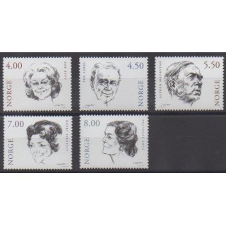 Buy this set of stamps of Norway of the year 2001 (Nb 1321/1325).