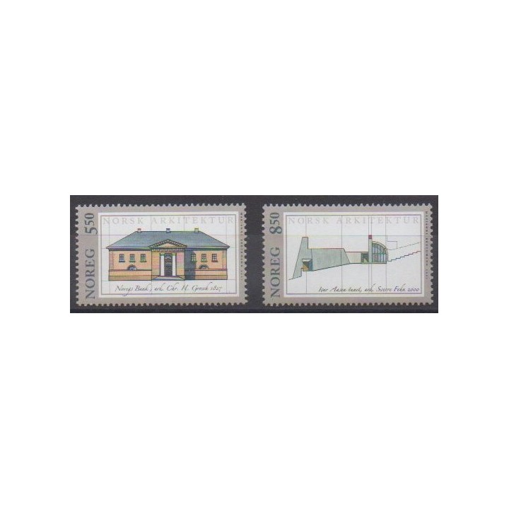 Buy this set of stamps of Norway of the year 2001 (Nb 1336/1337).