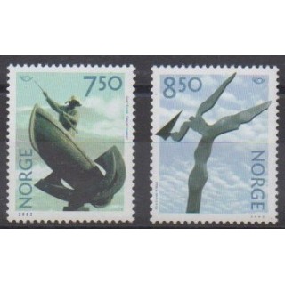 Buy this set of stamps of Norway of the year 2002 (Nb 1369/1370).