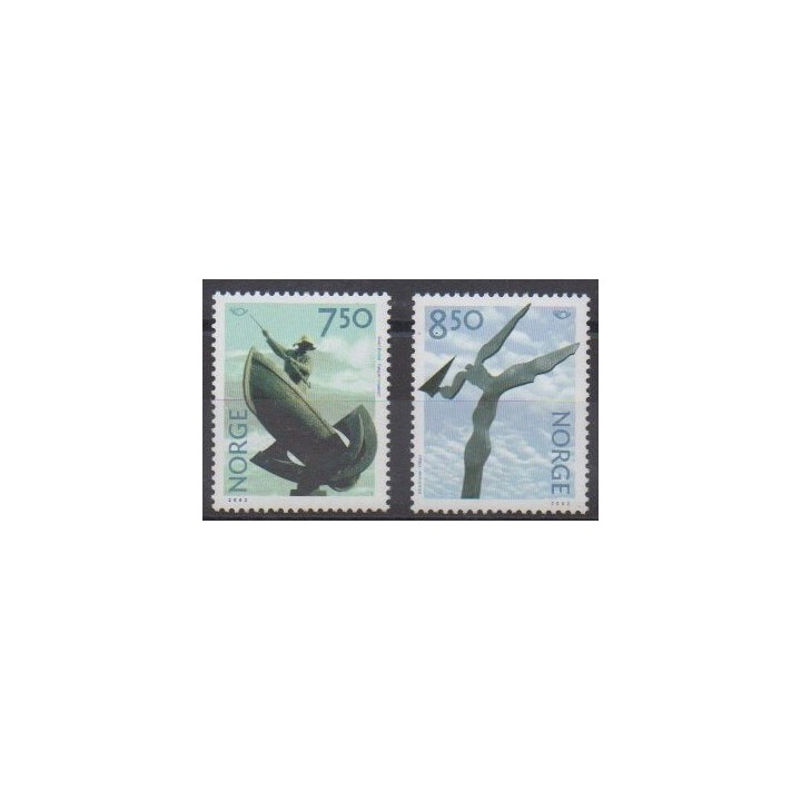 Acheter cette série de timbres de Norvège de l'année 2002 (No 1369/1370).