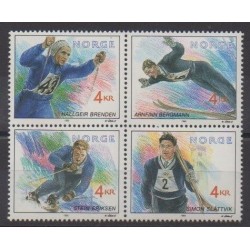 Norvège - 1992 - No 1047/1050 - Jeux olympiques d'hiver