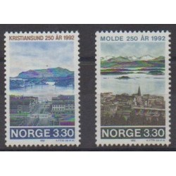 Norvège - 1992 - No 1055/1056 - Sites