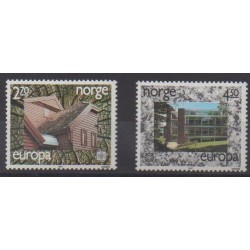 Norvège - 1987 - No 921/922 - Architecture - Europa