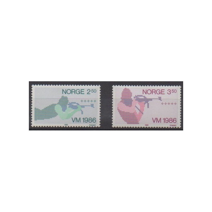 Acheter cette série de timbres de Norvège de l'année 1986 (No 898/899).