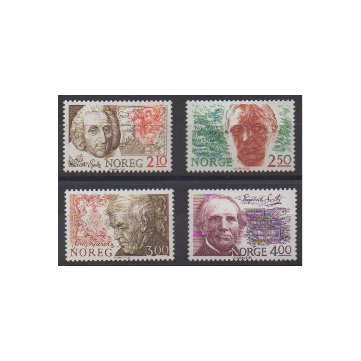 Acheter cette série de timbres de Norvège de l'année 1986 (No 910/913).